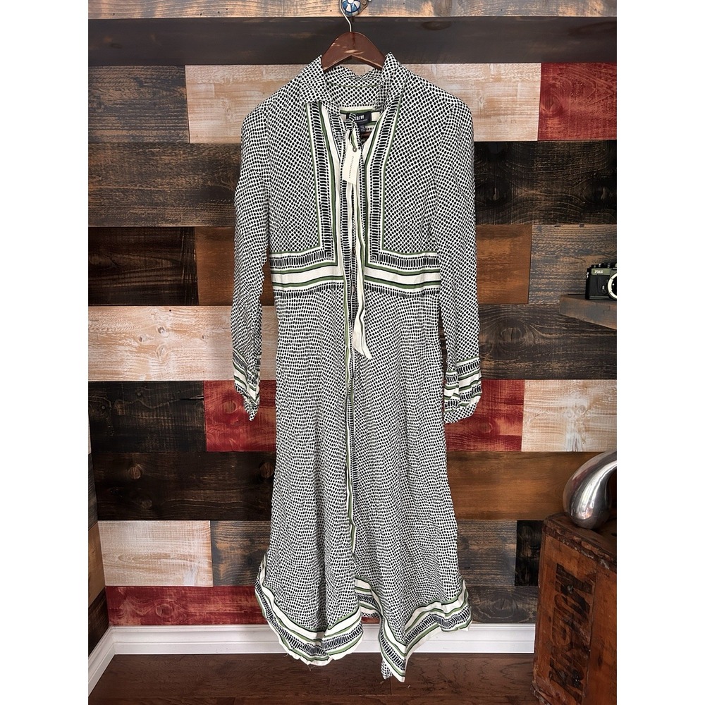 NWT Anthropologie Maeve Constantine Handkerchief Hem Midi Shirtdress Size 2